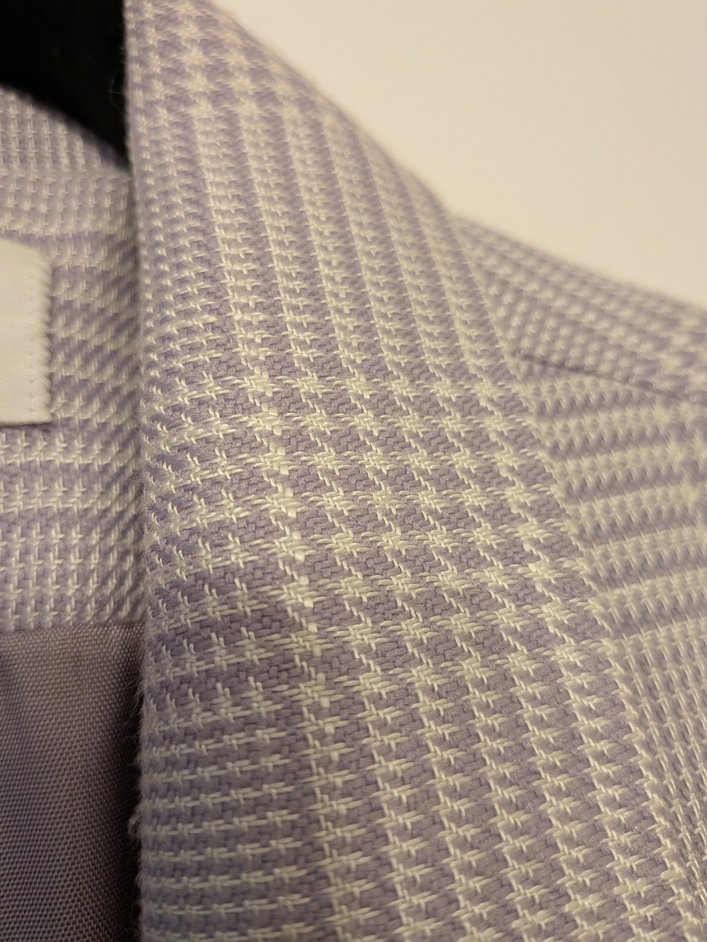 Women's Alfred Dunner Lavender Grey Houndstooth Blazer 14